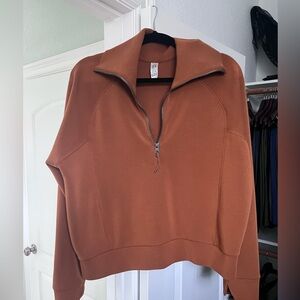 SPANX half zip pullover